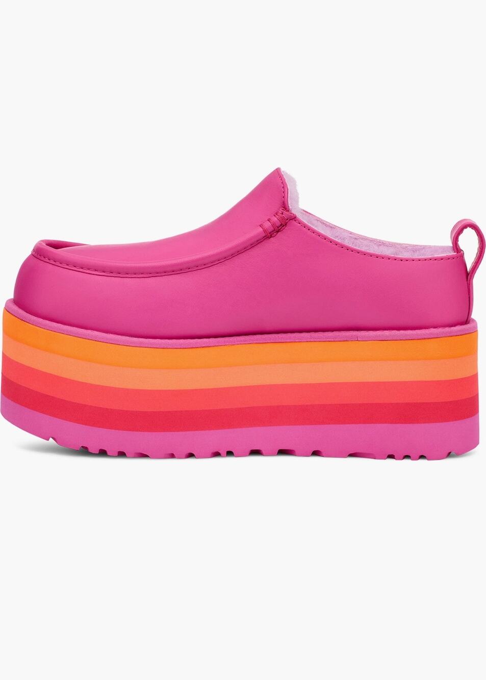 NIP UGG Urseen Platform Slip-Ons in the "Raspberry Multi" Color-way Sz. 11